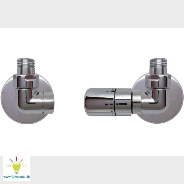 Corner Rumtermostat, Krom, V/L