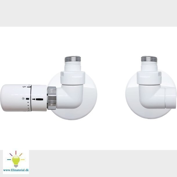 Corner Rumtermostat, Hvid, V/L