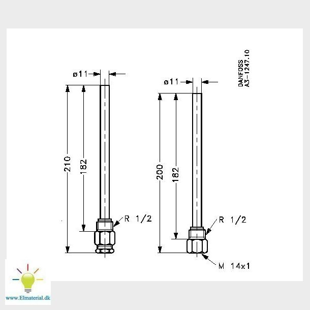 Nippel/Muffe M/Gummipakning