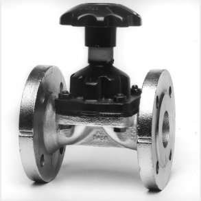 65Mm Saunders Ventil Galv./Fl.