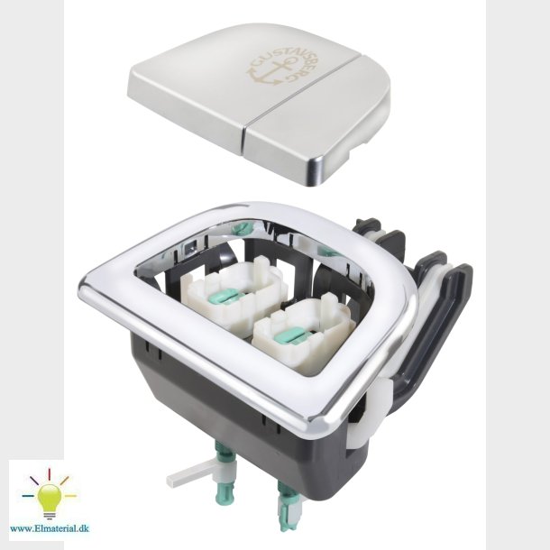 Tryk Komp.Duo Krom/Mat 2/4L