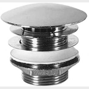 Bottenventil med h&ouml;lje, krom