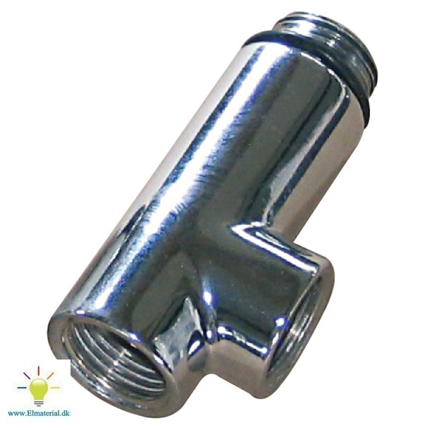 1/2" T-Stykke, Krom