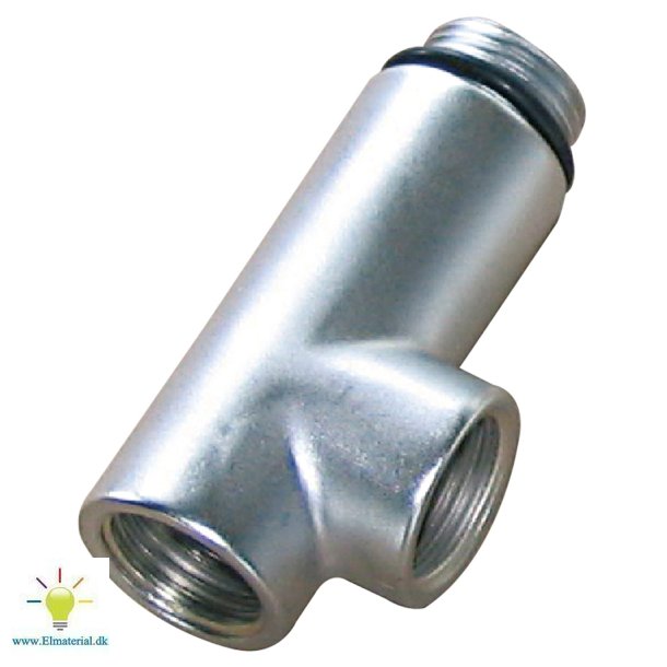 1/2" T-Stykke, Brstet