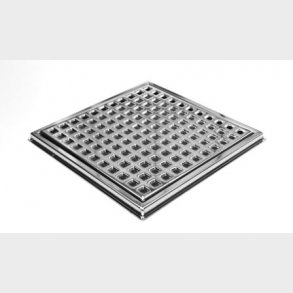 209 mm fyrkantigt galler med ram