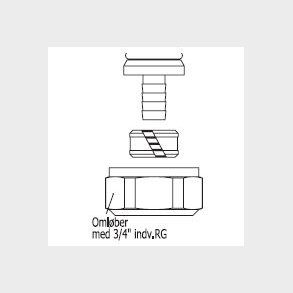 15 X 2,5 mm Muttersats T / Pex