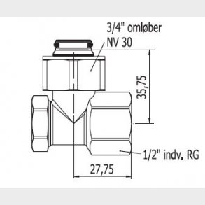 Vinkel och barri&auml;r 3 / 4X1 / 2