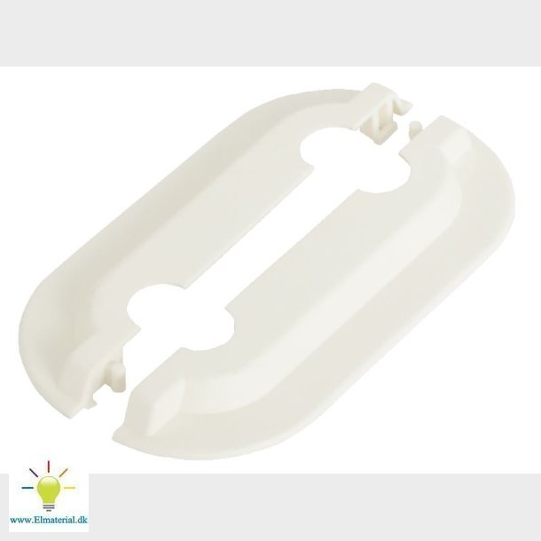 Dobbelt Gulvroset 16/18Mm Hvid