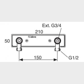 Armaturanslutning Synlig r&ouml;rledning