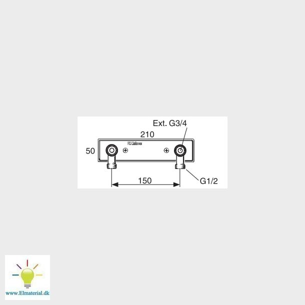 Armaturtilslu.Synlig Rrfring