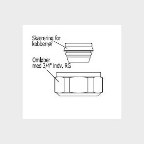 12Mm Muttersats T. Koppar / St�l