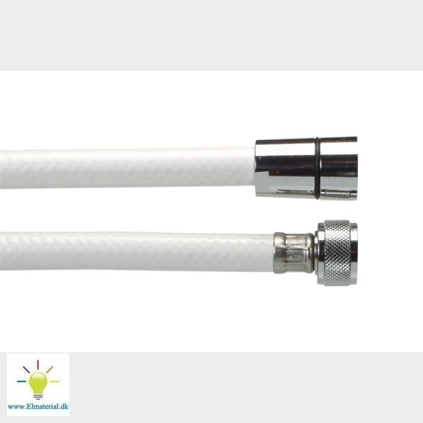 Bruseslange 1/2X1500 Hvid Glat