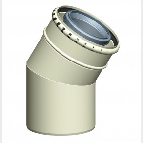 Konc. Böjning Dn80 / 125, 45 °