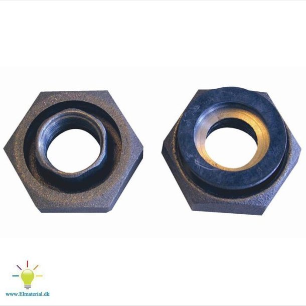 2" X 1' Pumpeunionsst Sort