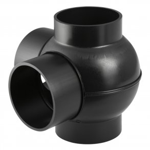 Peh dubbelt grenrör 90 °  110