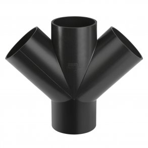 Peh dubbelt grenrör 45 °  110