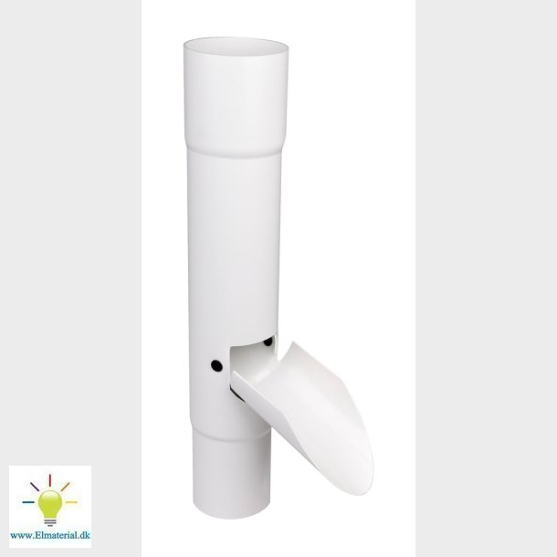 Vandudviser M/Klap 75 Mm Hvid
