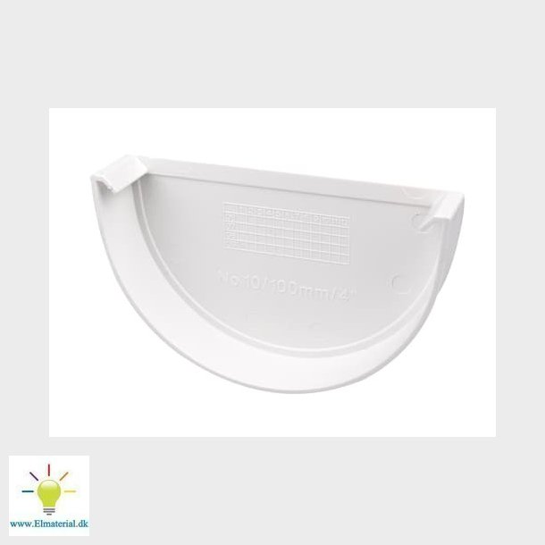 11" Plastmo Hvid Endebund