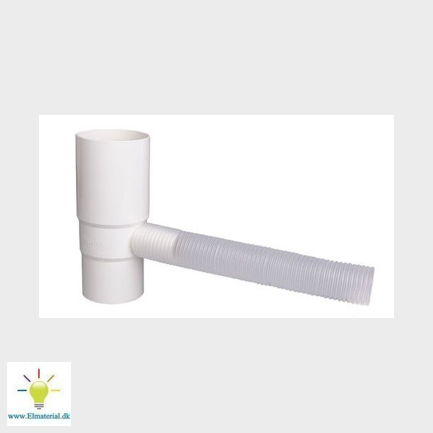 Vandudtag 75 Mm M/Flex Hvid