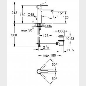 Linjär ny handfat S