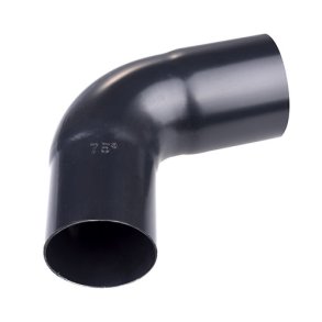 Böjning 90 mm 75 ° Svart