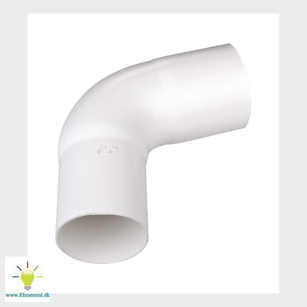Bjning 110 Mm 75&deg; Hvid