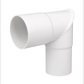 Knärör 90 Mm 90 ° Vit