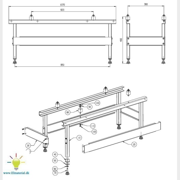 Gulvstativ Compress 3000 Aws