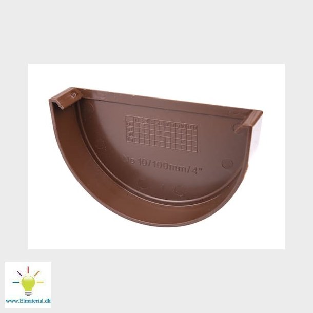 10" Plastmo Brun Endebund