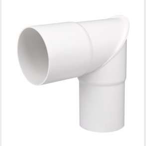 Knärör 75 Mm 90 ° Vit