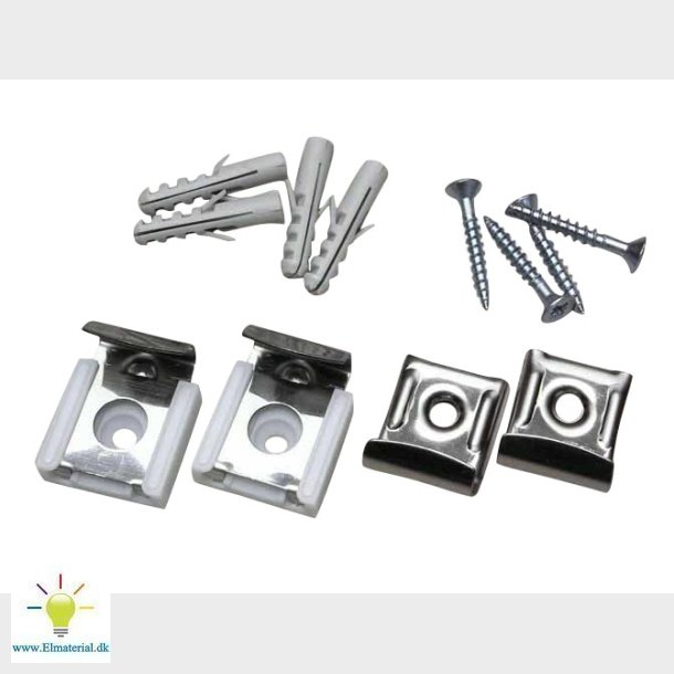 Spejlklemmer Rustfr.Stl