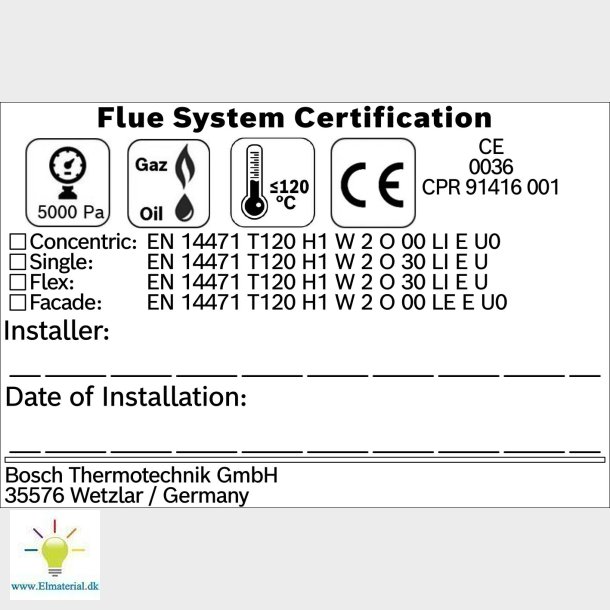 Systemlabels El og vvs materialer