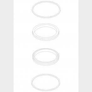 Rep. Set Slitringar / Läpptätning