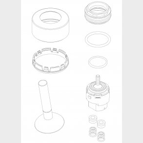 Kartushe För Kök/Tvättställ Krom