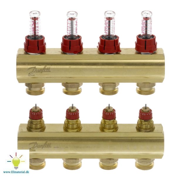 Fhf-4F Manifold 4+4 Med Flowm.