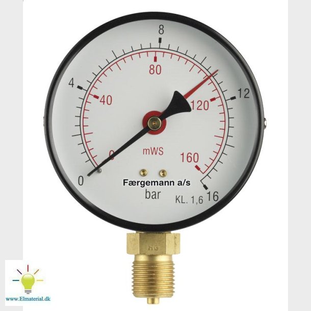 1/2"X80Mm Manometer 4Bar