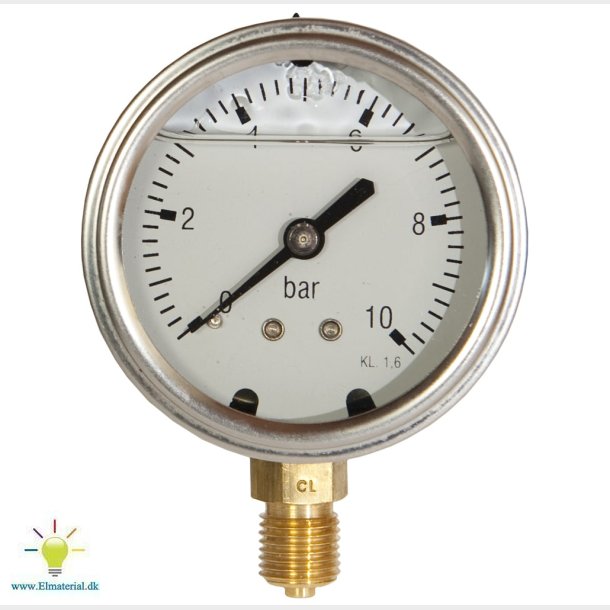 1/4"X63 Manometer 10B Glycerin