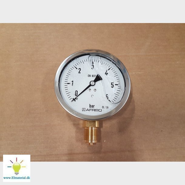 Manometer 100 0-6 Bar 1/2" Ne