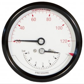 Termomanomet.0-6 Bar 20-120 G.
