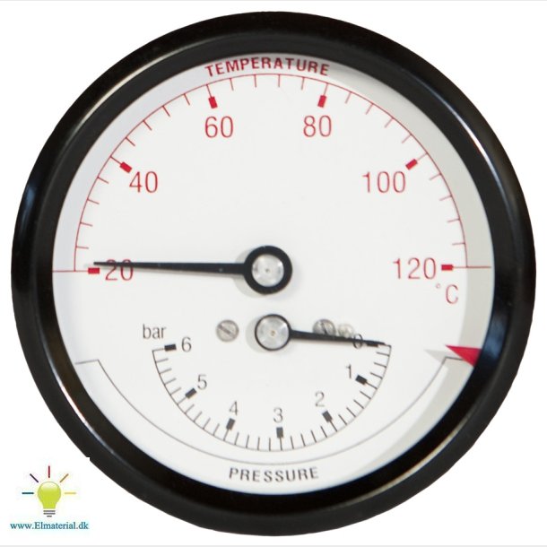 Termomanomet.0-6 Bar 20-120 G.