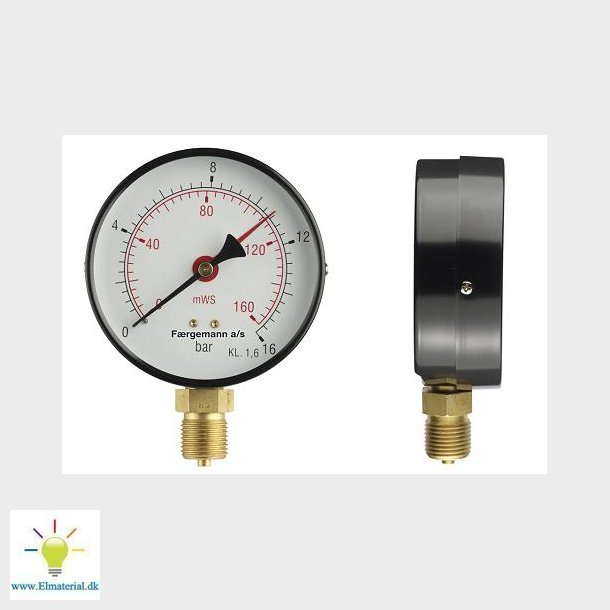 1/4"X63Mm Manometer 16Bar