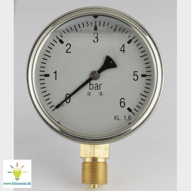 1/4X63 Manometer Ned 0-16 Bar