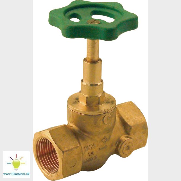 1" Stopventil M/H.Hjul M/Mf.