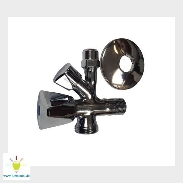Stopventil Dobbelt 1/2"X10Mm.