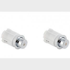 Pneum. Tryckknapp Dubbel Chrome Rep