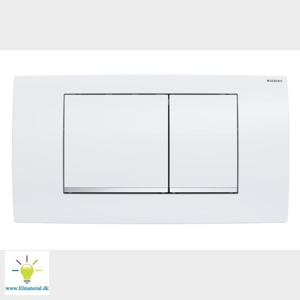 Betj.Plade Twinline30 Hvid