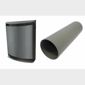 Sk&auml;rm set Black Metal. Lre160B