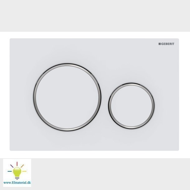 Betj.Plade Sigma20 Alpin-Hvid