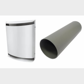 Sk&auml;rm set White Metal. Lre160W