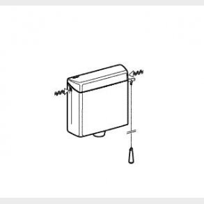 Geberit h&ouml;gt h&auml;ngande cistern